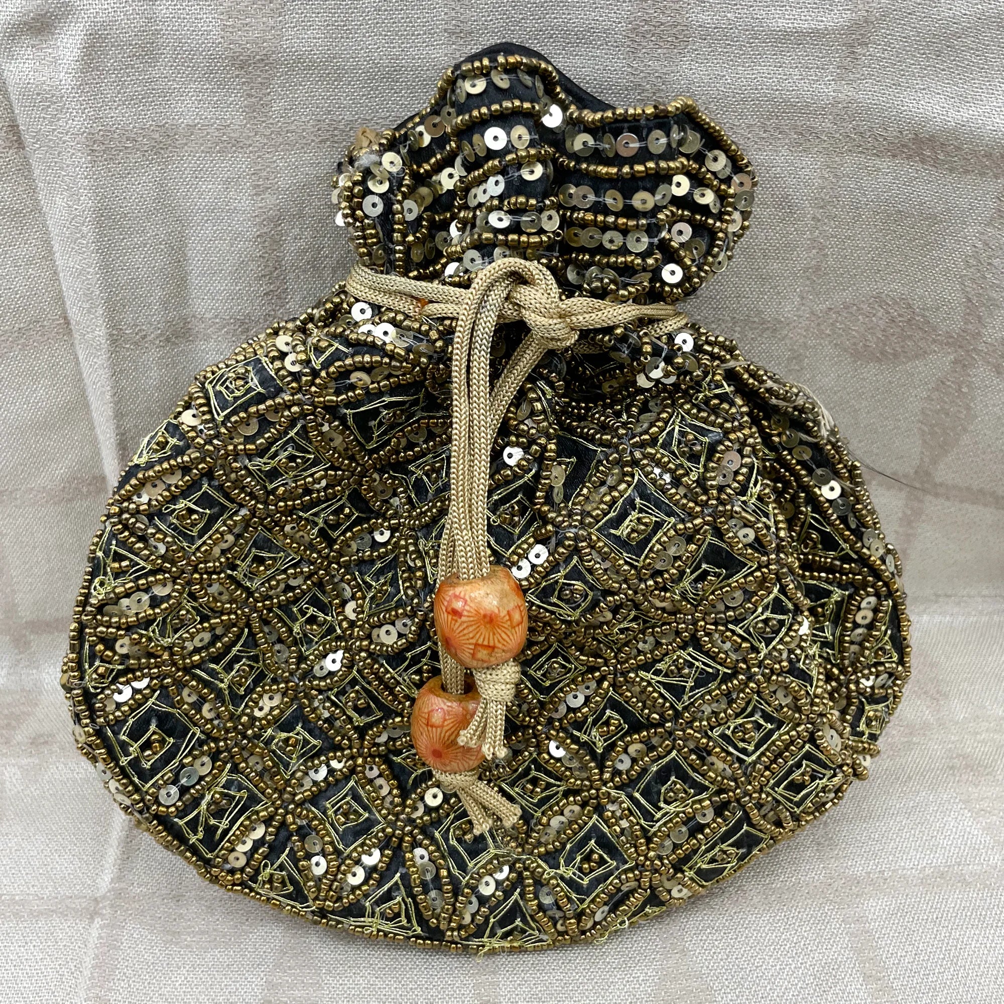 Indian Ethnic Traditional Sequence Potli Bag for Patry, Wedding, & Wedding Gift