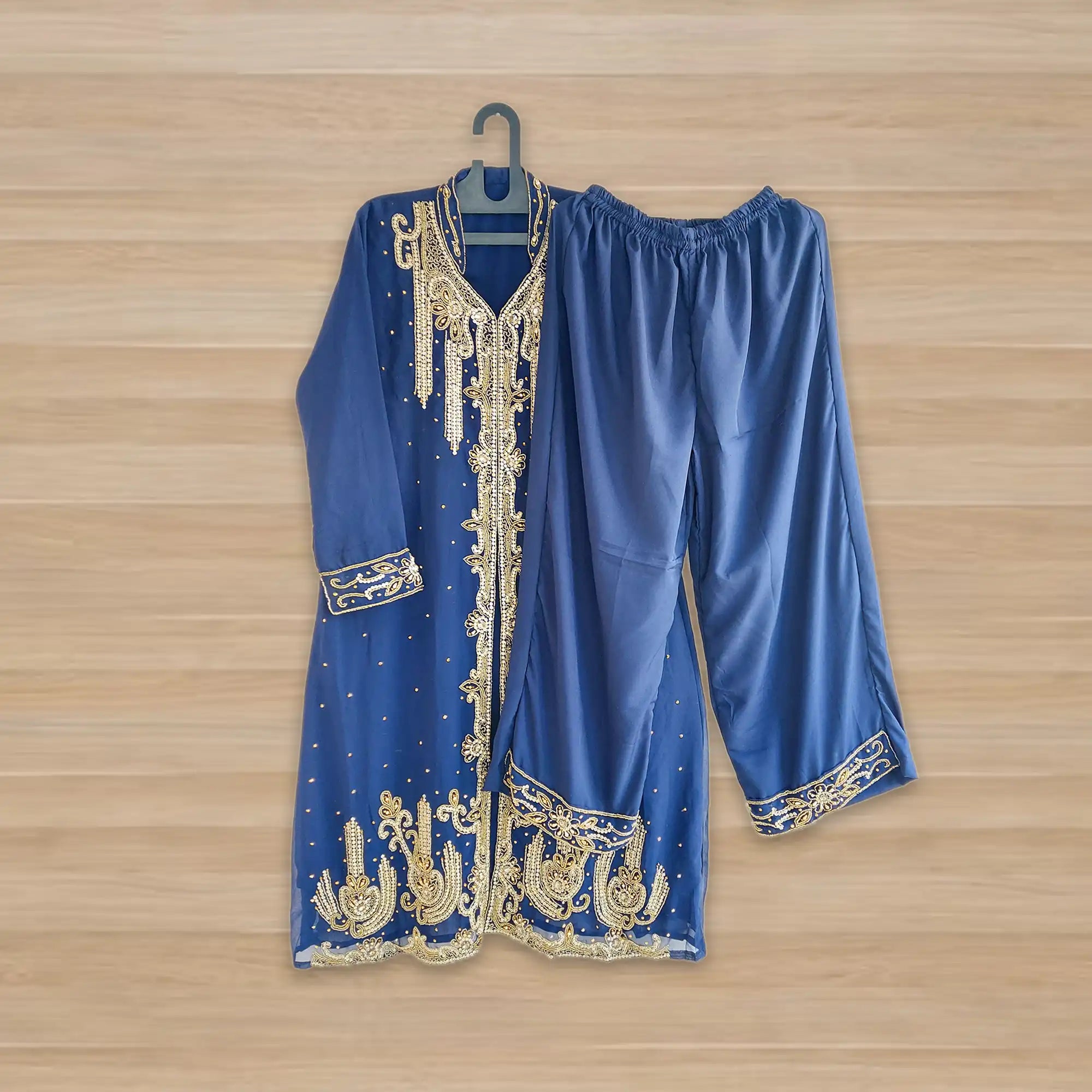 navy blue dubai kaftan dress