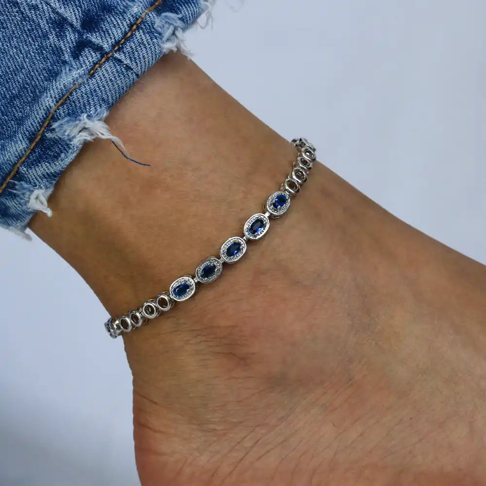 Silver Feet Jewelry Anklet for Her