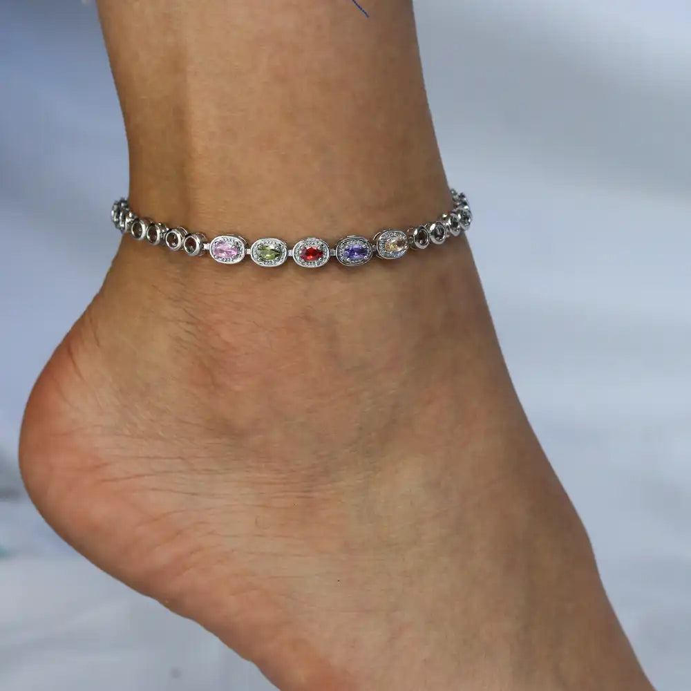 Silver Feet Jewelry Anklet for Her