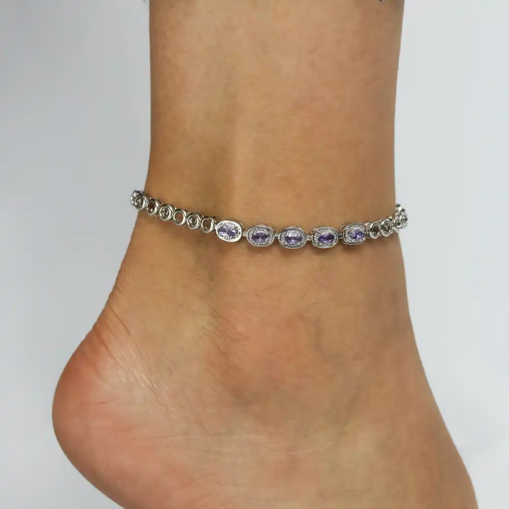 Silver Feet Jewelry Anklet for Her