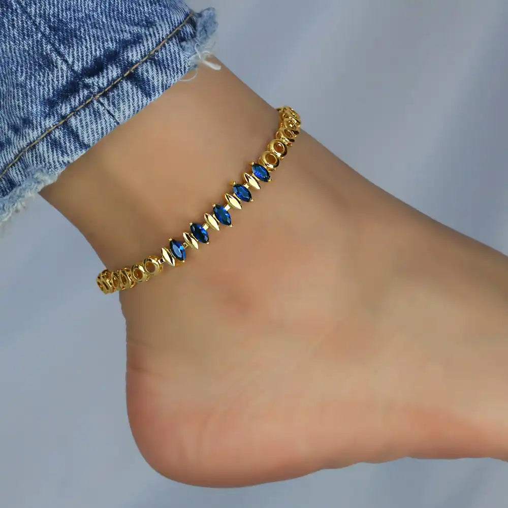 14K Gold Plated Beach Jewelry Anklets