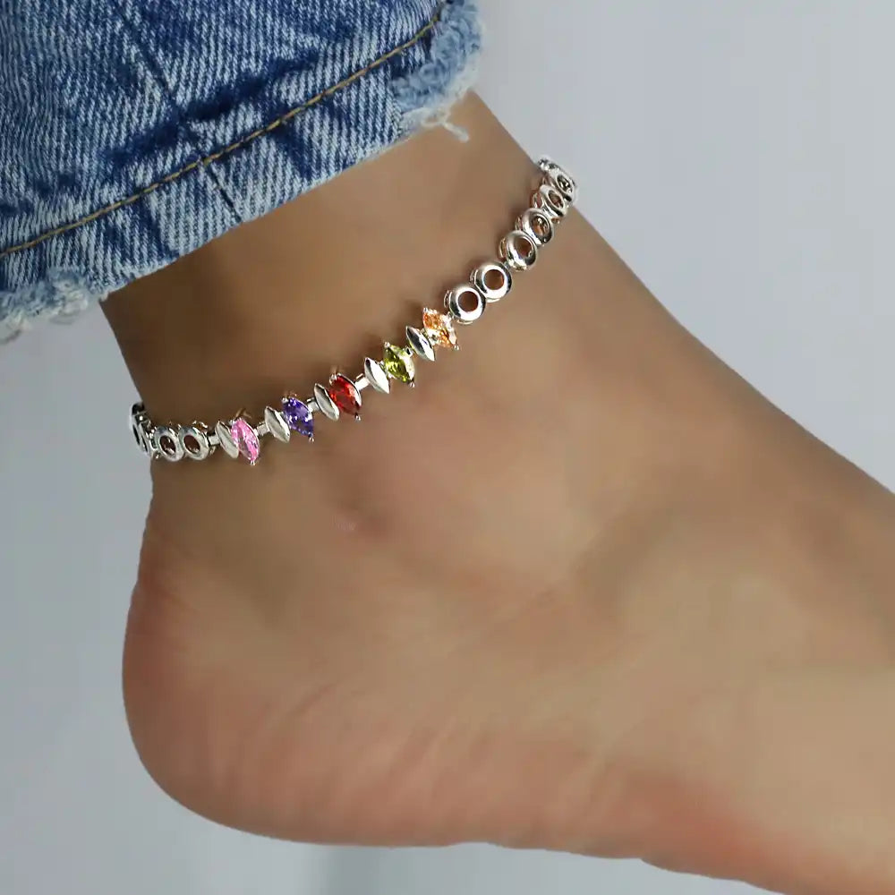 Silver Color Ankle for Women