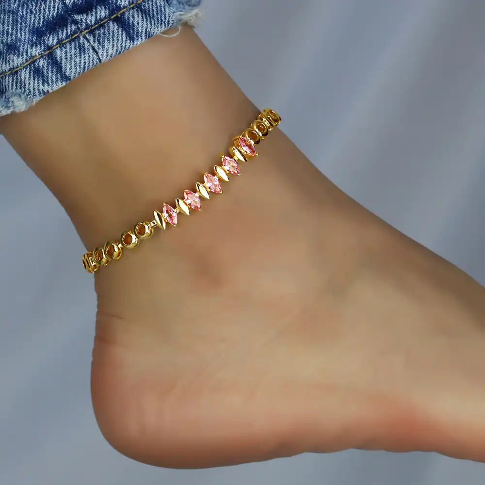 14K Gold Plated Beach Jewelry Anklets