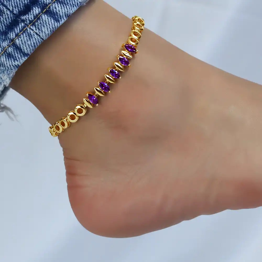 14K Gold Plated Beach Jewelry Anklets