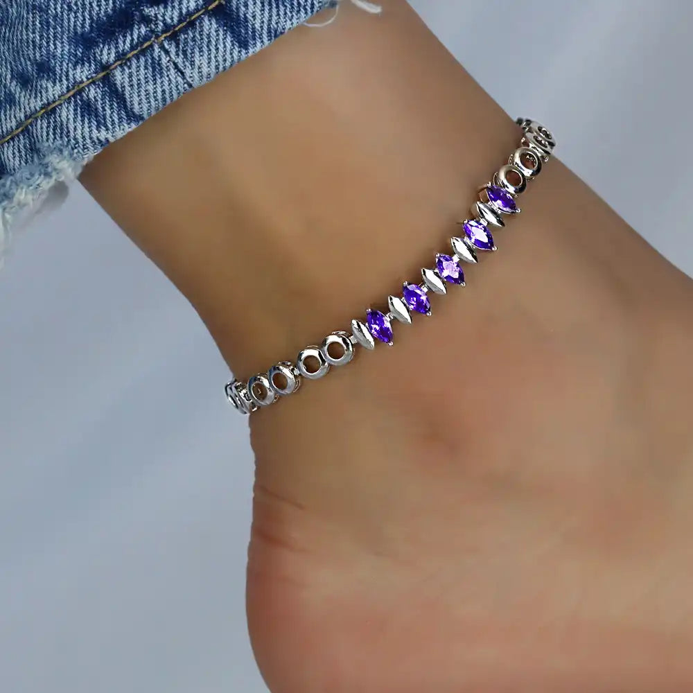 Silver Color Ankle for Women