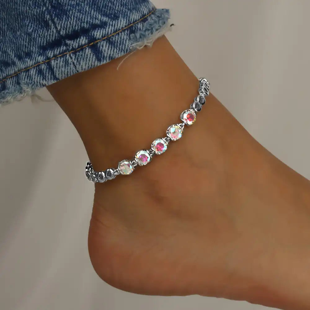 Women's Silver Summer Beach Anklets