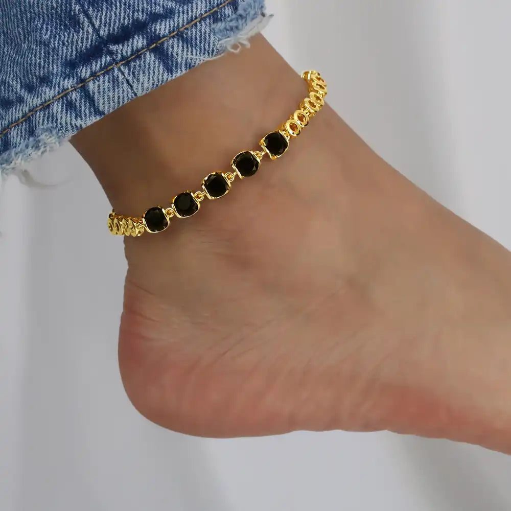 Minimal Gold Plated Foot Jewelry Anklets