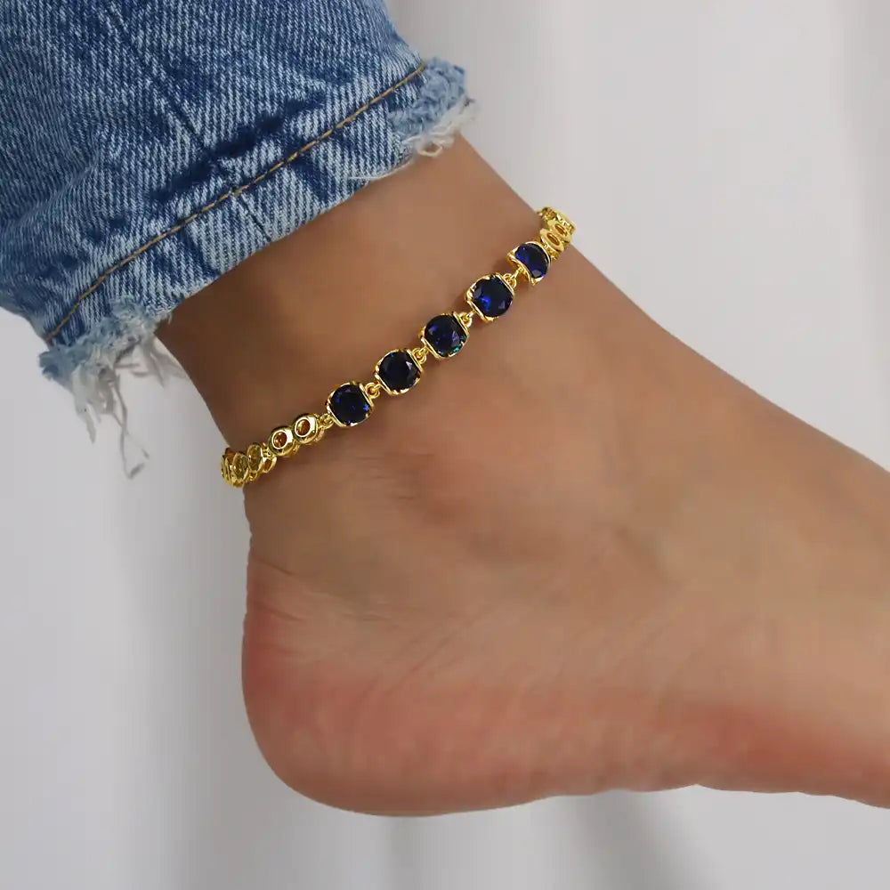 Minimal Gold Plated Foot Jewelry Anklets