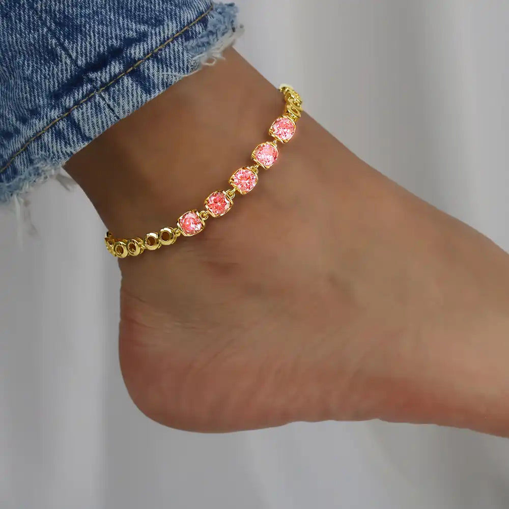 Minimal Gold Plated Foot Jewelry Anklets