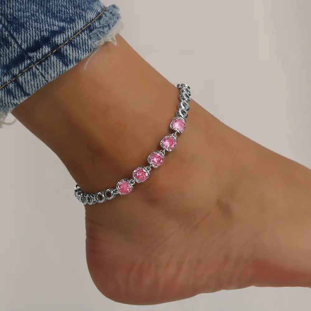 Women's Silver Summer Beach Anklets