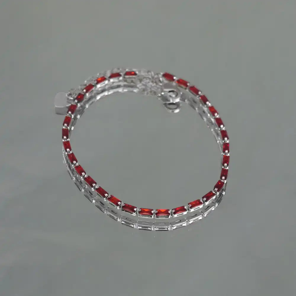 Silver CZ Fine Anklets for Women