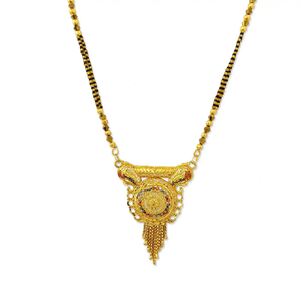 Gold-plated Round Shape Traditional Mangalsutra