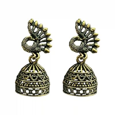 peacock stylish jhumka earring, traditional jhumka earring, wedding jhumka gor her