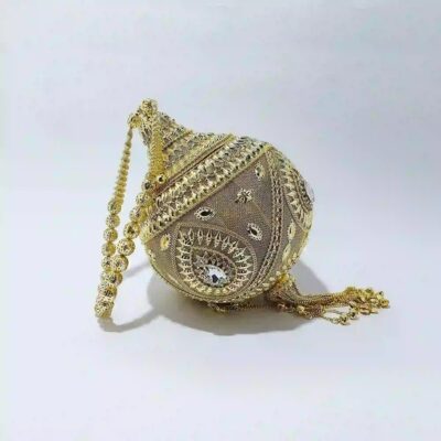 Classic Diamond Floral Bridal Bag