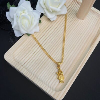 Gold Plated Lord Krishna Locket Pendant Necklace