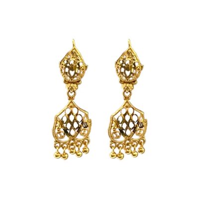 drop earrings, 22k gold plated, wedding earrings, birthday gift
