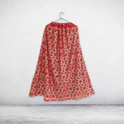 Red Bollywood Style Skirt Lehenga Choli