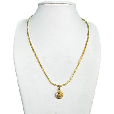 Gold Plated Lord Shiva Idol Pendant Necklace