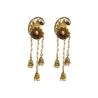 jhumki earrings, bollywood earrings jewelry, handmade earrings,