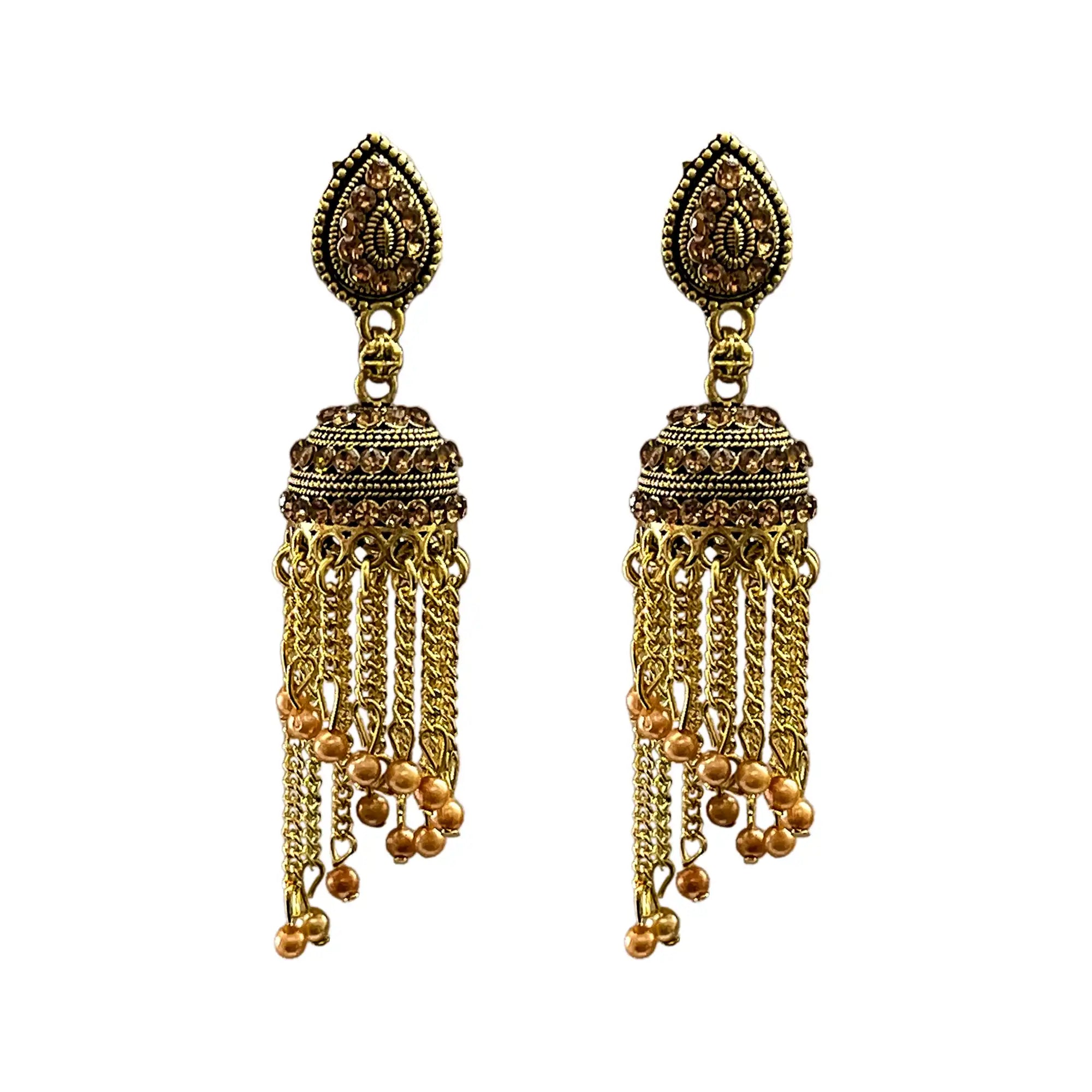 182 jhumka earrings, dangles earrings, polki earrings