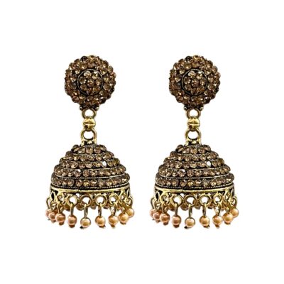 gold-plated earrings, weddings jhumka earrings, brithday gift
