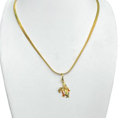 Gold Plated Lord Shree Krishna Locket Idol
