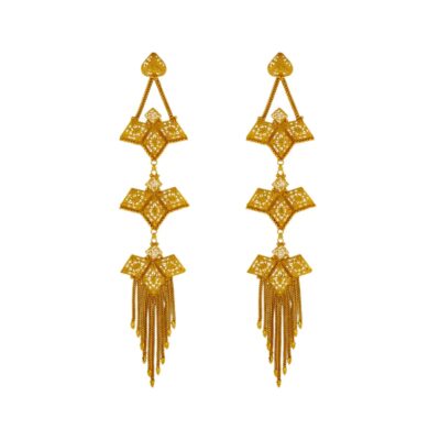 Gold Plated Chandelier Earrings