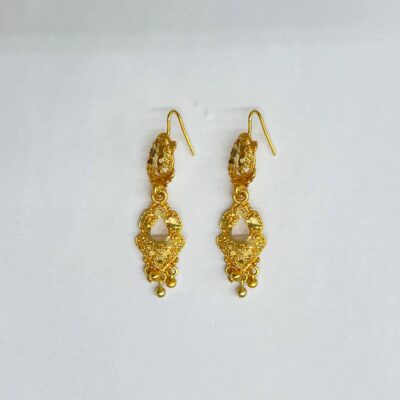 Classic Indian Gold Drop Earrings