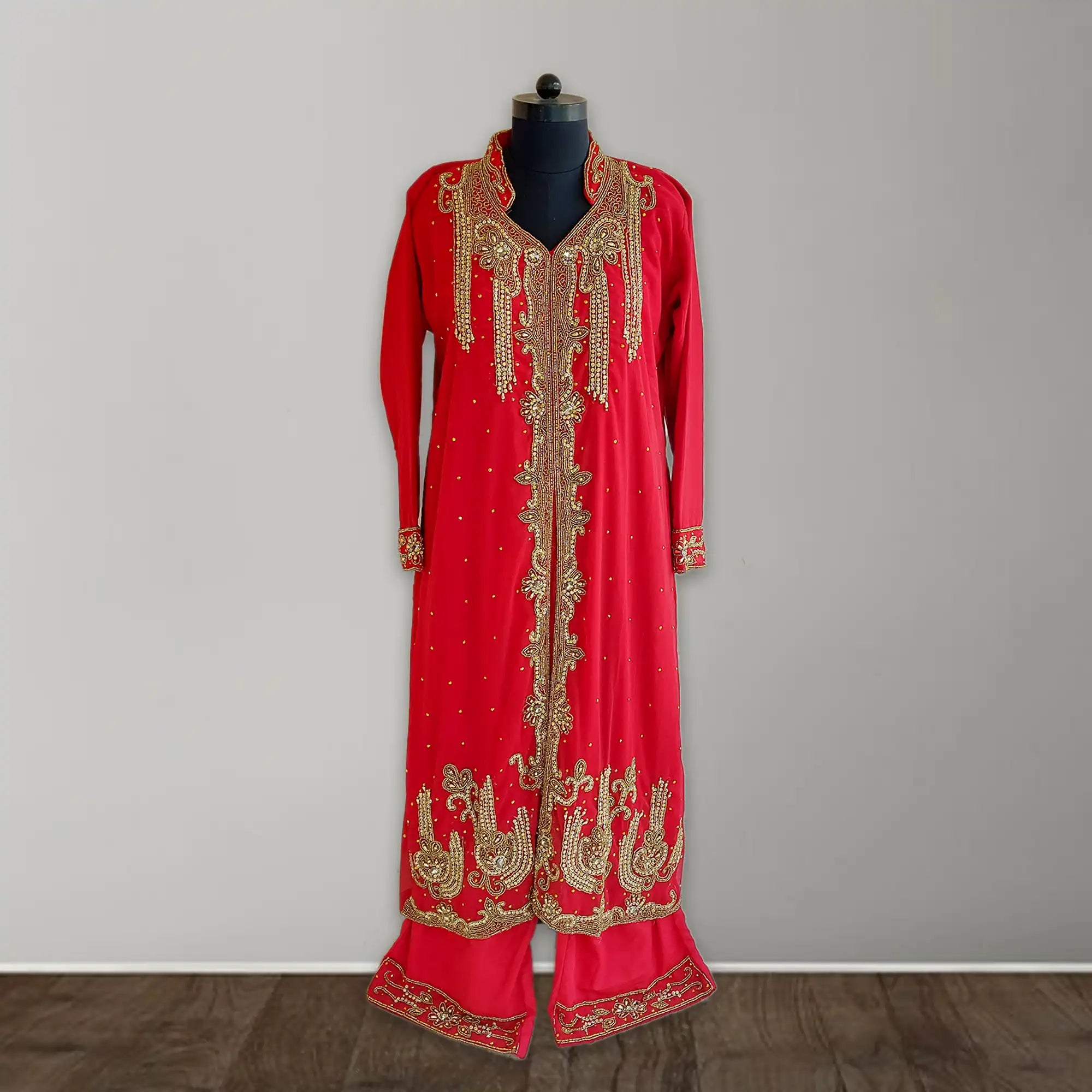 1_1_bc8d11ca-365d-4faf-9ffc-8fe086d5ae21 maroon traditiona kaftan dress