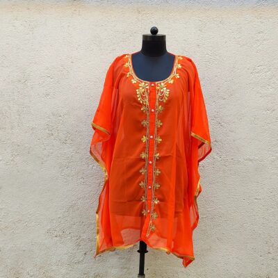 chiffon fit to size kaftan