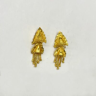 Traditional women wear earrings
