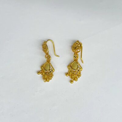 Plain Gold Plated Earring