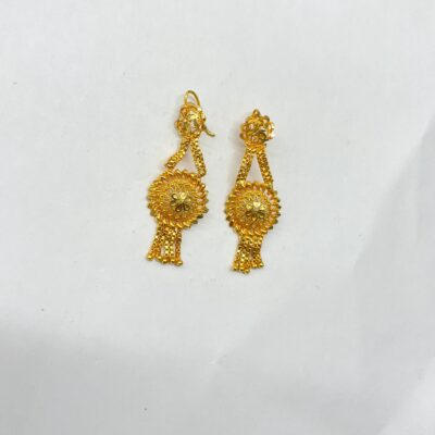 1_6f74133e-666f-40e3-ad0c-7b79ce926173 Flower Gold Dangle Earring for Gift