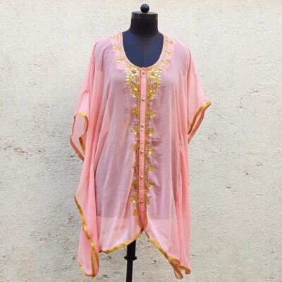 Mini Baby Pink Kaftan for Women