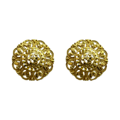 Gold-Plated stud earrings, anique small stud earrings, ear studs for women