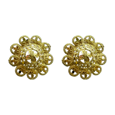 gold-plated earrings, stud earrings, bridsmaid gift