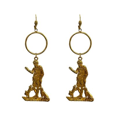 gold-plateing earrings, San Lazaro earrings, bali hoop jewelry