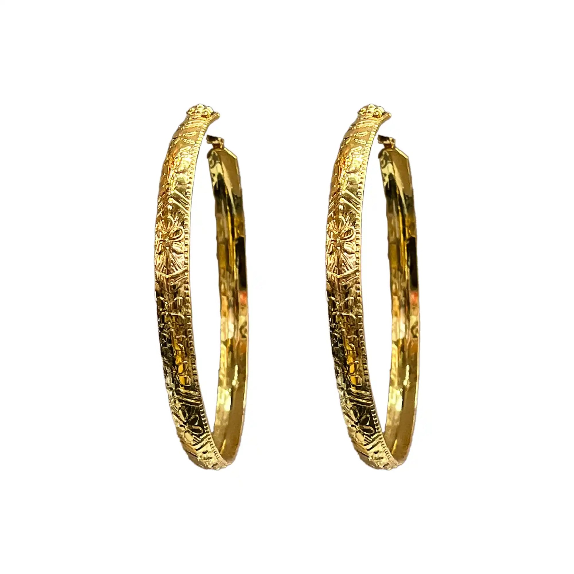 250 gold-plated earrings, designer round bali earrings, indian traditional earrings