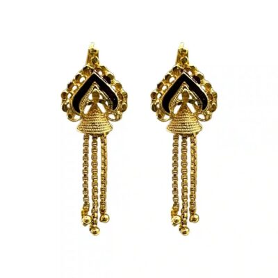 dangle long earrings, gold earrings collections, supprise gift for mom