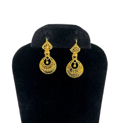 gold drop earring, golden earrings