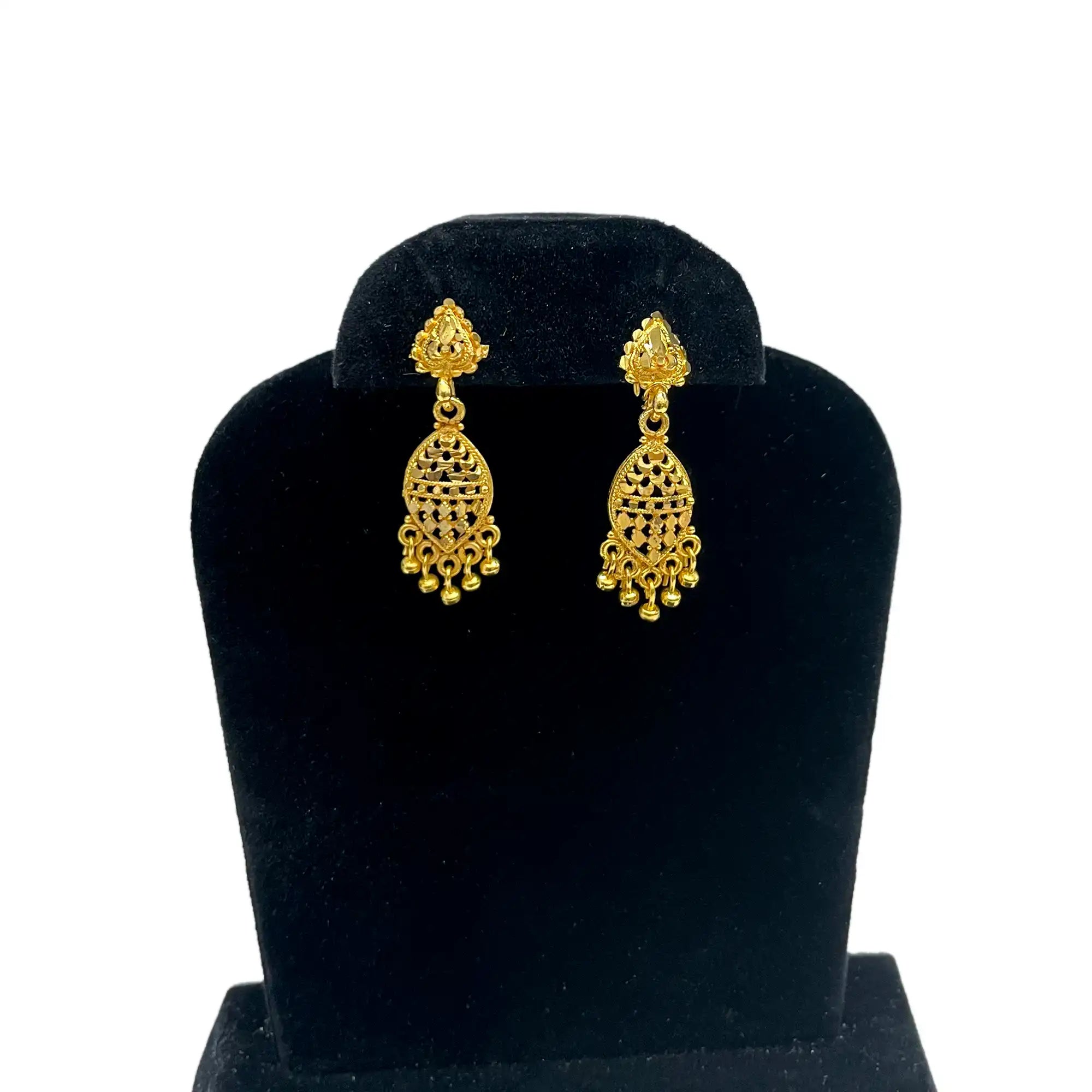 2_2_4869a7e1-fde2-401d-b541-c1c9df48692c wedding earrings, drop earrings, bridal collection, 22k gold plateding