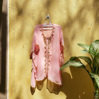 Mini Baby Pink Kaftan for Women