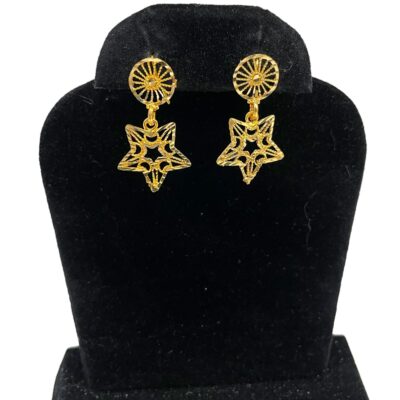 2_9c0e57ec-7a38-43ff-b84c-114557c68dbb Floral Gold Star Earrings for Gift