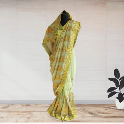 One Minute Saree, Indian Chiffon Saree for Wedding, readymade saree blouse, Indian Jewelry Mall