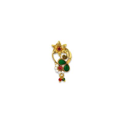 traditional nose pin, marathi nose ring, dainty nose jewelry