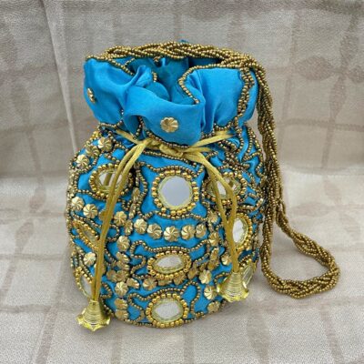 3_b46e944a-45ce-4a2d-a77e-b539cdd77c1b Indiacraft Rajasthani Mirror Work Hand Crafted Potli Bags for Woman