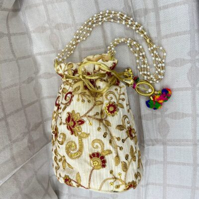 Indian Designer Embroidered Ethnic Potli Bag for Women