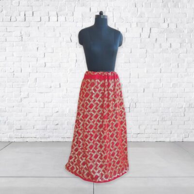 Red Bollywood Style Skirt Lehenga Choli