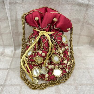 4_1_fcbb2800-b952-4dd1-89e7-ad366734183f Indiacraft Rajasthani Mirror Work Hand Crafted Potli Bags for Woman